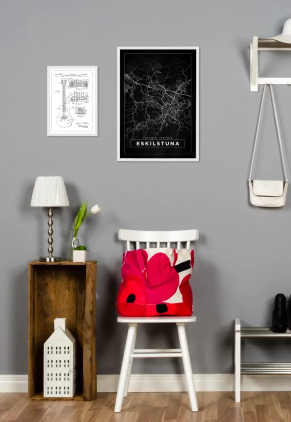 Patentritning - Elgitarr I Poster (21x29.7 cm (A4))