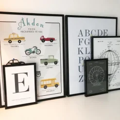Patentritning - Luftballong - Vit Poster (21x29.7 cm (A4))