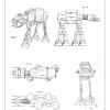 Patentritning - Star Wars - Walker - Vit Poster (21x29.7 cm (A4))