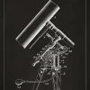 Patentritning - Teleskop - Svart Poster (21x29.7 cm (A4))