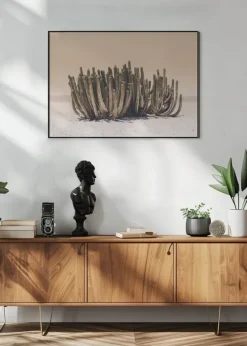 Peach Sky Cactus Poster (21x29.7 cm (A4))