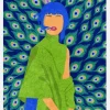 Peacock Woman Canvastavla (30x40 cm)