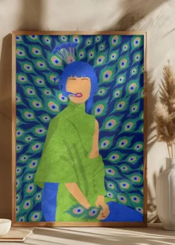 Peacock woman Poster (21x29.7 cm (A4))