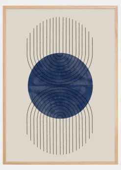 Perfect Point Blue Poster (21x29.7 cm (A4))