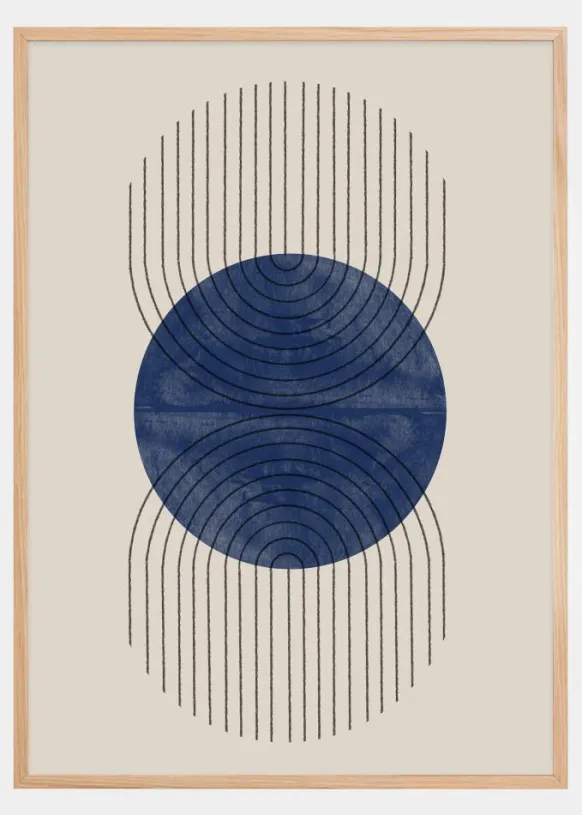 Perfect Point Blue Poster (21x29.7 cm (A4))