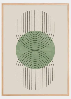 Perfect Point Green Poster (21x29.7 cm (A4))