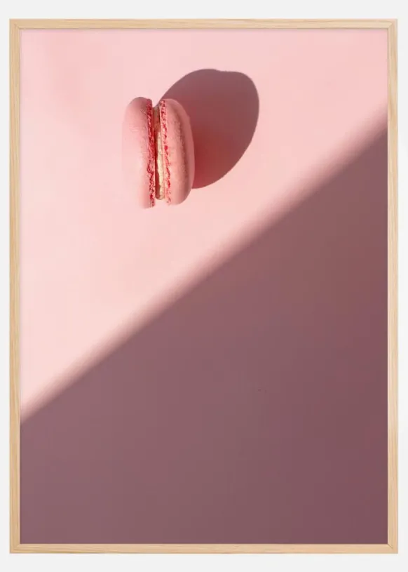Pink macaron Poster (21x29.7 cm (A4))
