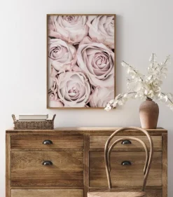Pink Roses Poster (21x29.7 cm (A4))
