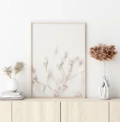 Pink Small Flowers Poster (21x29.7 cm (A4))