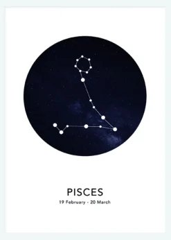 Pisces Canvastavla (30x40 cm)