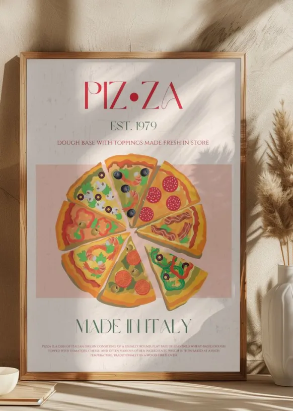 Pizza Poster (21x29.7 cm (A4))
