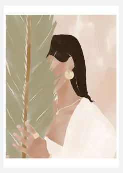 Plant Girl Canvastavla (30x40 cm)
