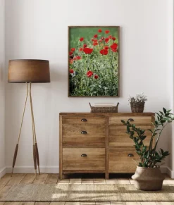 Poppy Fields Poster (21x29.7 cm (A4))