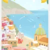 Positano Canvastavla (30x40 cm)