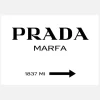 Prada Black Canvastavla (30x40 cm)
