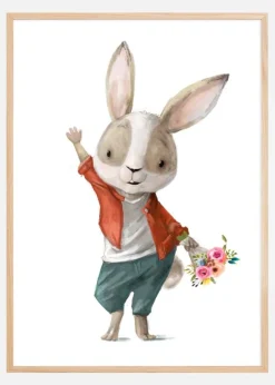 Rabbit on date Poster (21x29.7 cm (A4))