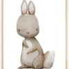 Rabbit Watercolor Poster (21x29.7 cm (A4))
