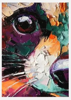 Raccoon Painting Canvastavla (30x40 cm)