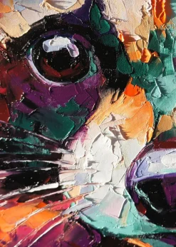 Raccoon Painting Poster (21x29.7 cm (A4))