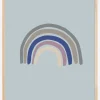 Rainbow Blue Poster (21x29.7 cm (A4))