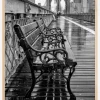 Rainy day on the bridge Poster (21x29.7 cm (A4))