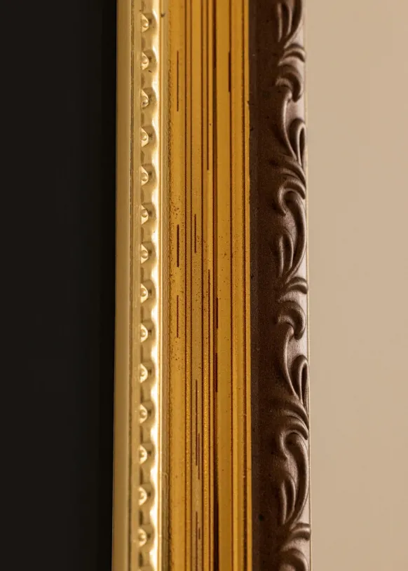 Ram Abisko Guld 40x50 cm - Passepartout Svart 29,7x42 cm (A3)