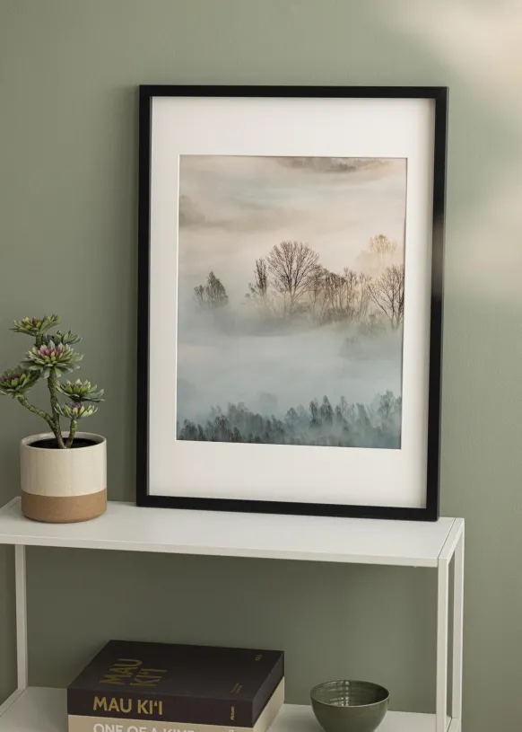 Ram Amanda Box Glas Svart 56x71 cm