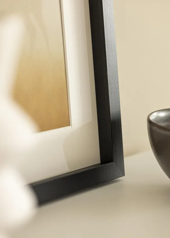 Ram Amanda Box Glas Svart 21x29,7 cm (A4)