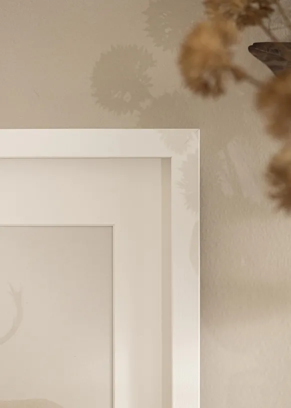 Ram Amanda Box Glas Vit 60x60 cm