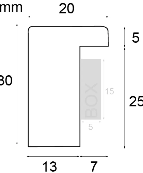 Ram Amanda Box Vit 90x90 cm