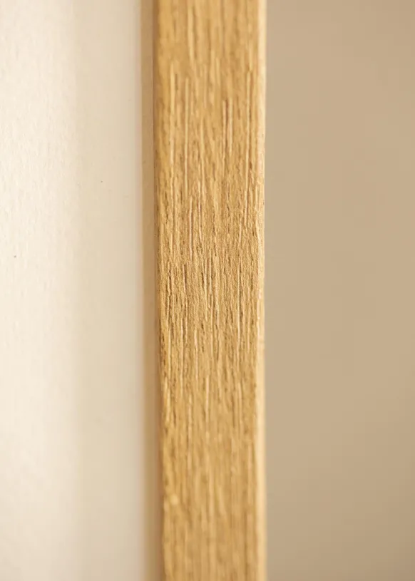 Ram Ares Naturlig Ek 30x30 cm - Passepartout Vit 8x8 inches