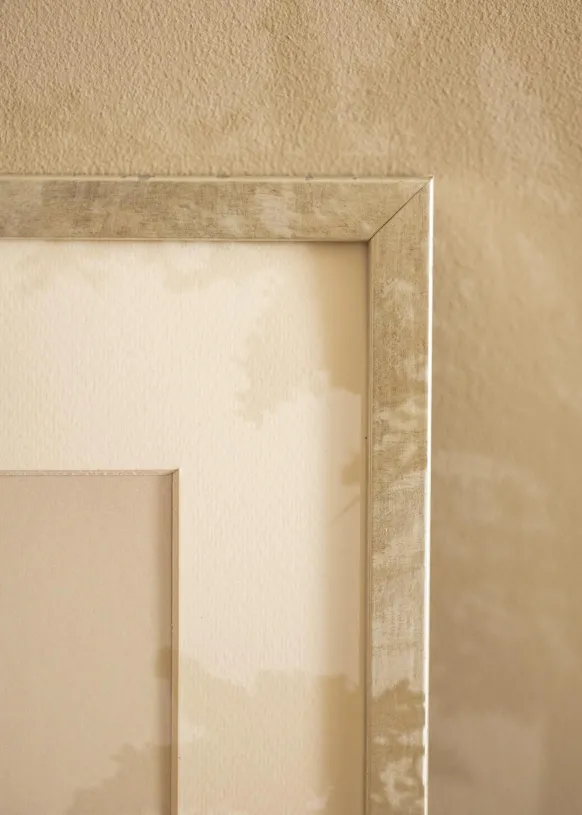 Ram Ares Silver 20x20 cm - Passepartout Vit 4x4 inches