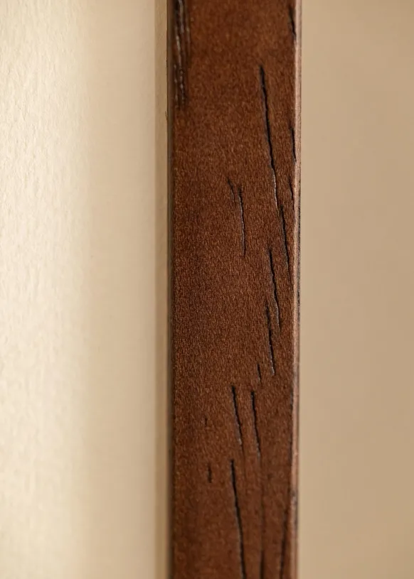 Ram Ares Teak 40x50 cm - Passepartout Vit 30x40 cm