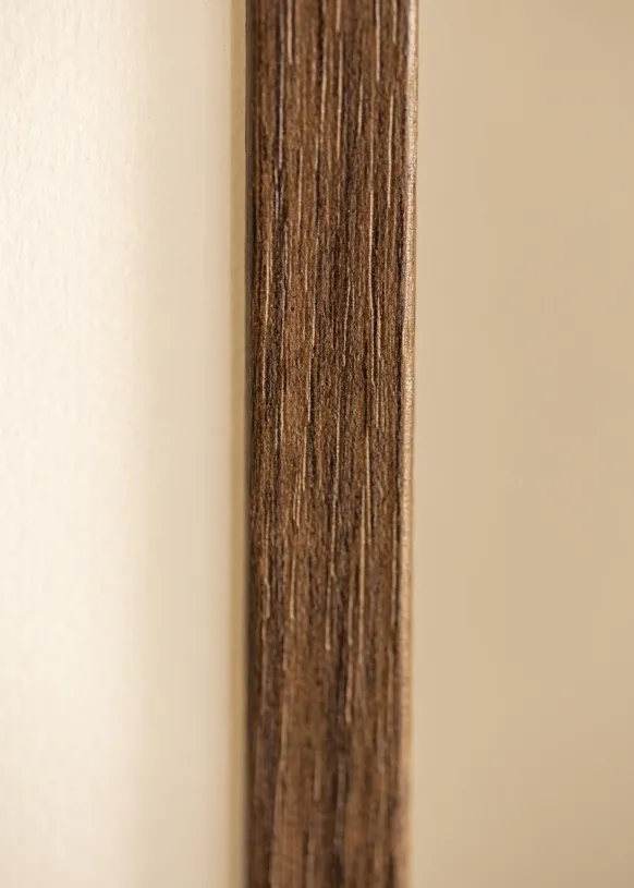 Ram Ares Valnöt 20x30 cm - Passepartout Vit 15x22 cm