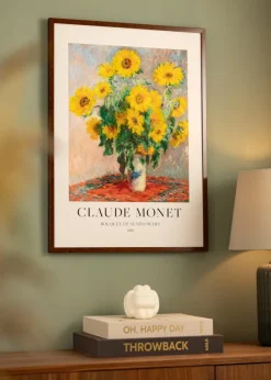 Ram Ares Valnöt 45x60 cm - Passepartout Vit B3 353x500 mm