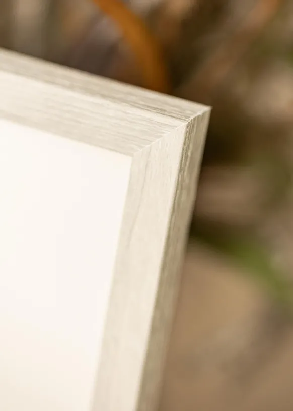 Ram Ares Vit Ek 45x60 cm - Passepartout Vit 35x48 cm