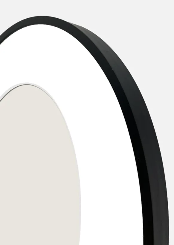 Ram Aster Oval Glas Svart 15x20 cm