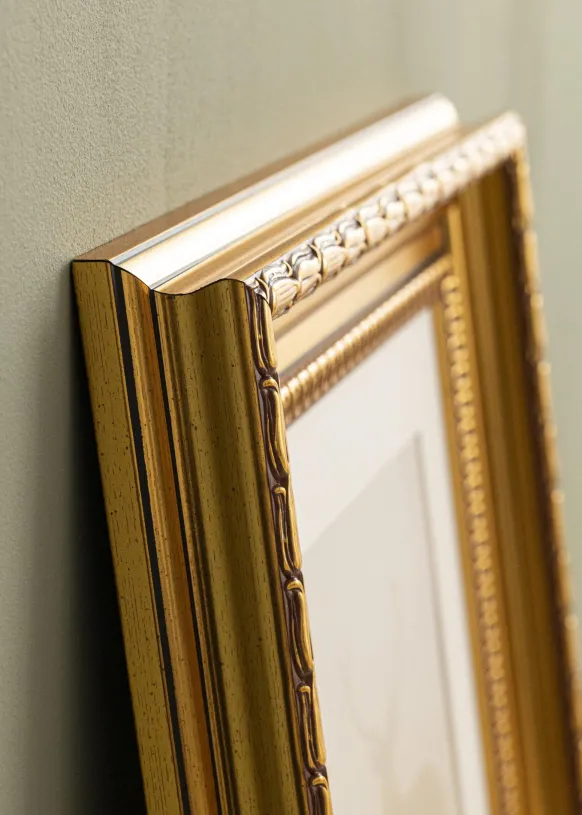 Ram Birka Premium Glas Guld 50x75 cm