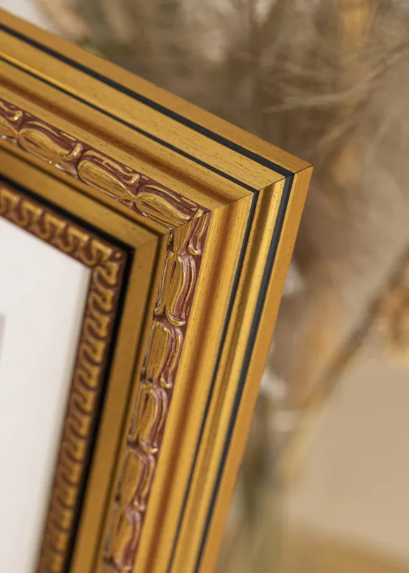 Ram Birka Premium Glas Guld 29,7x42 cm (A3)