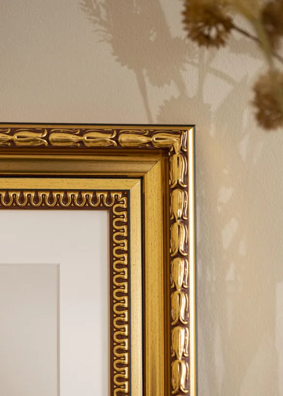 Ram Birka Premium Glas Guld 29,7x42 cm (A3)