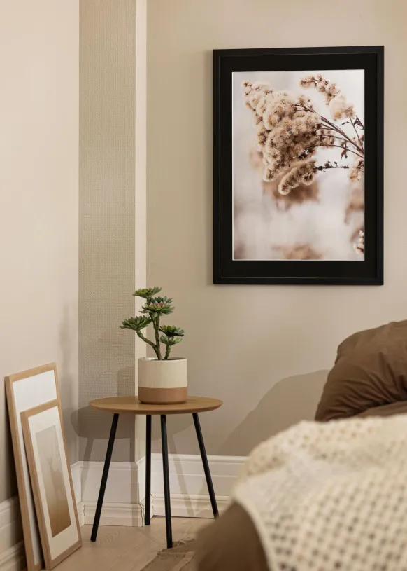 Ram Black Wood 50x80 cm - Passepartout Svart 41x70 cm