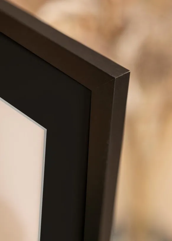 Ram Black Wood 70x100 cm - Passepartout Svart 62x85 cm
