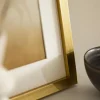 Ram Blocky Guld - Valfri Storlek (Akrylglas)