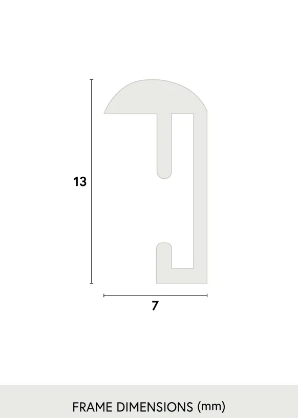 Ram Can-can Glas Svart 20x30 cm