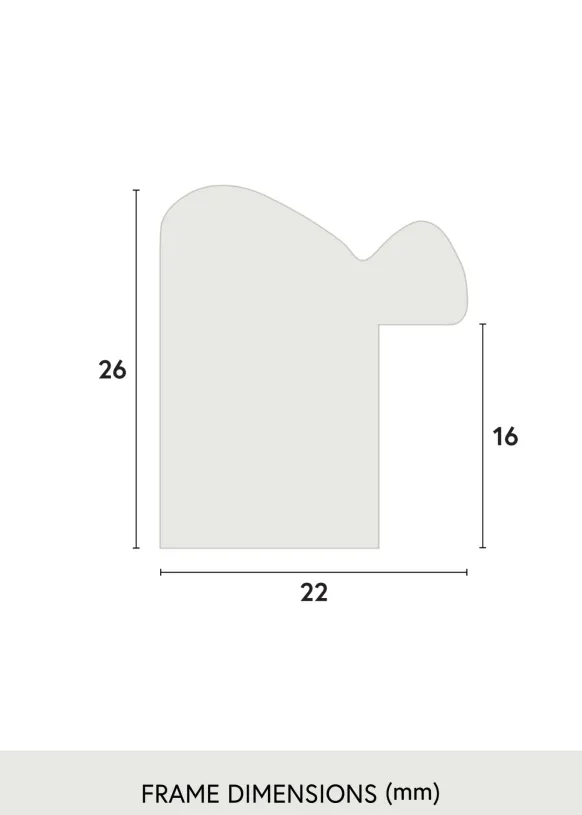 Ram Canterbury Svart 40x60 cm