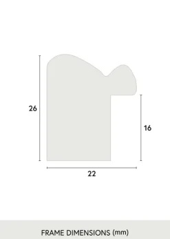 Ram Canterbury Svart 42x59,4 cm (A2)