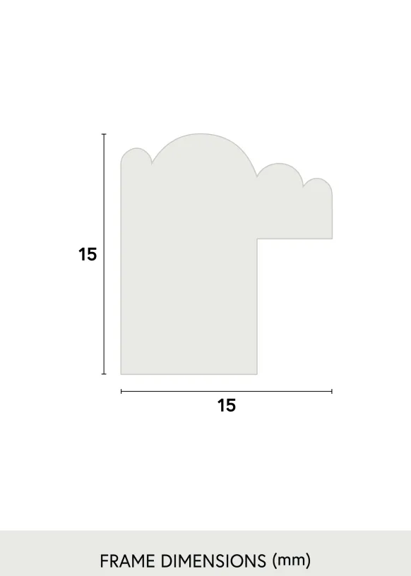Ram Classic Glas Vit 40x50 cm