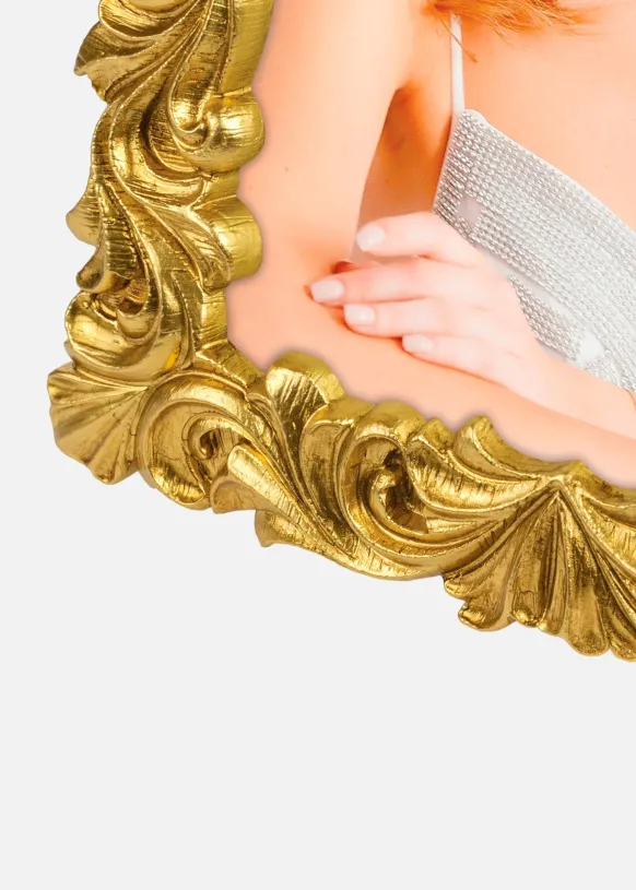 Ram Creysse Glas Guld 13x18 cm