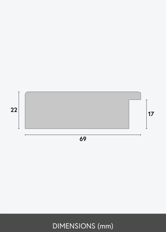 Ram Dover Svart 42x59,4 cm (A2)