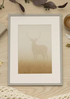 Ram Edsbyn Grey 30x40 cm - Passepartout Vit 21x29,7 cm (A4)